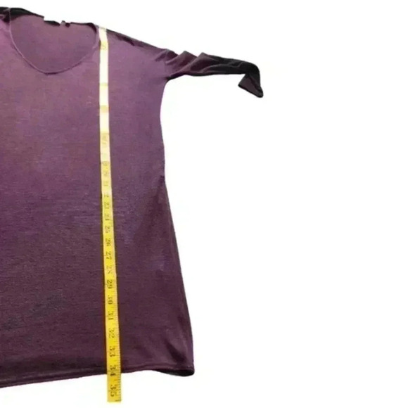 Aritzia Wilfred Free Gail Dress Long-sleeve V-neck Purple Normcore Women's S - Picture 10 of 12